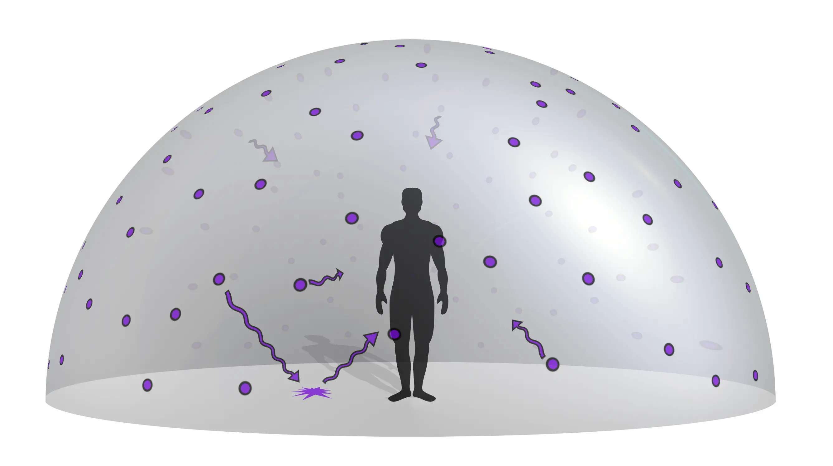 Illustration av radioaktiva ämnen