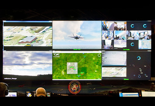 Wall of TV screens