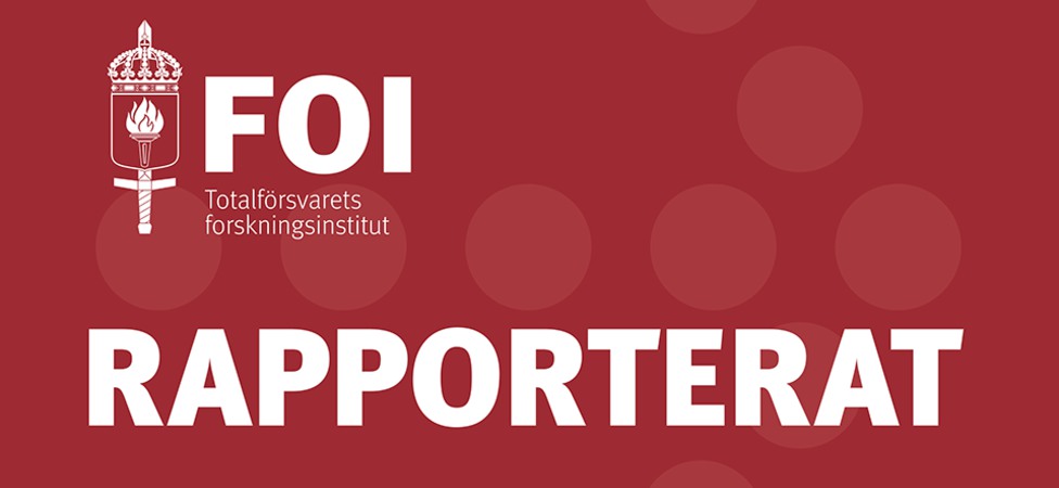 Bild på FOI:s logga och Rapporterat